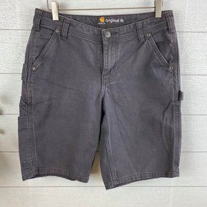 Carhartt Women's Shorts Sz 6 Gray Carpenter